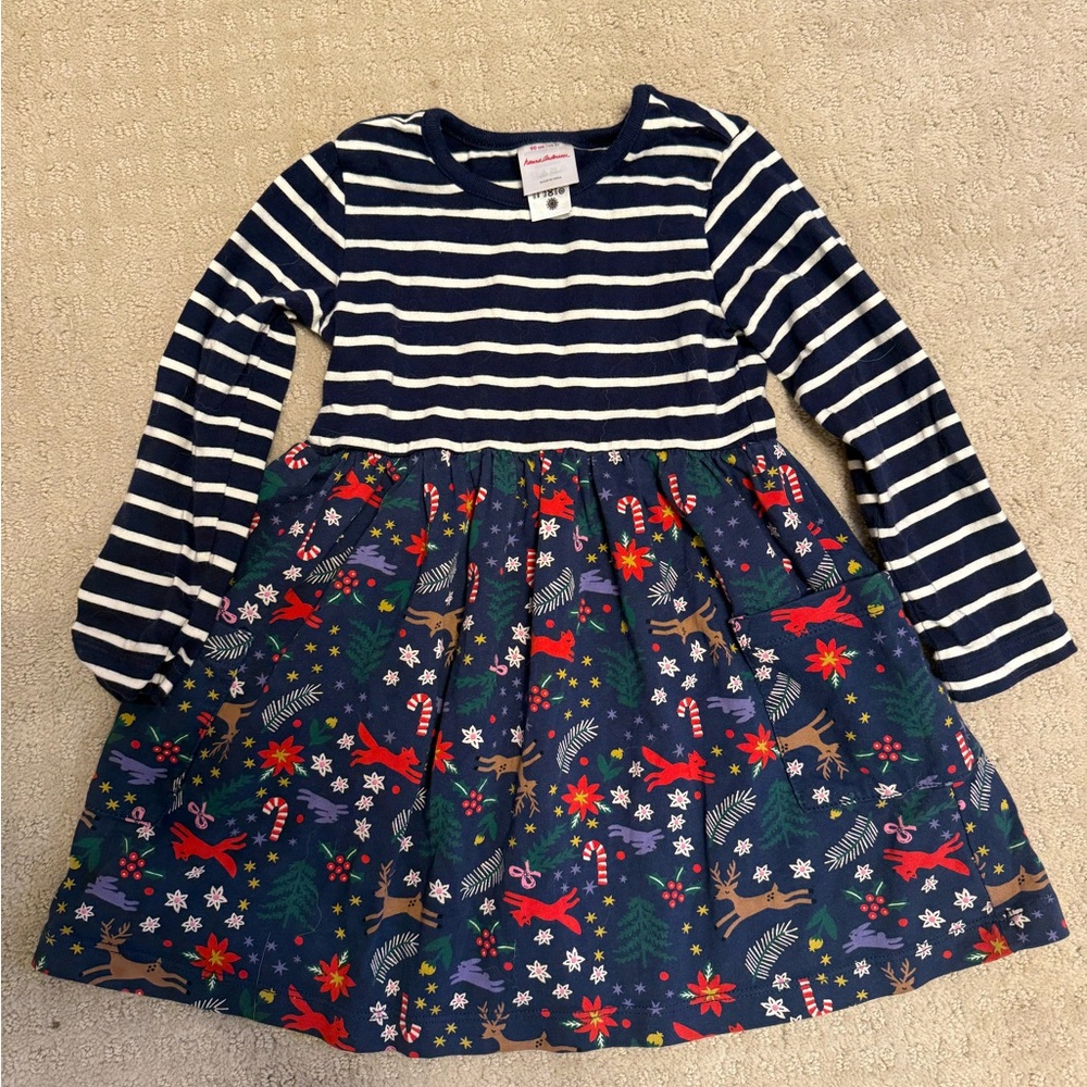 Hanna Andersson holiday woodland dress 3T